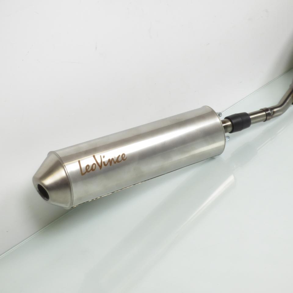 Pot d échappement Leovince pour Moto Derbi 50 Senda DRD 2003 à 2017 3408N / HM V6 inox passage bas Neuf