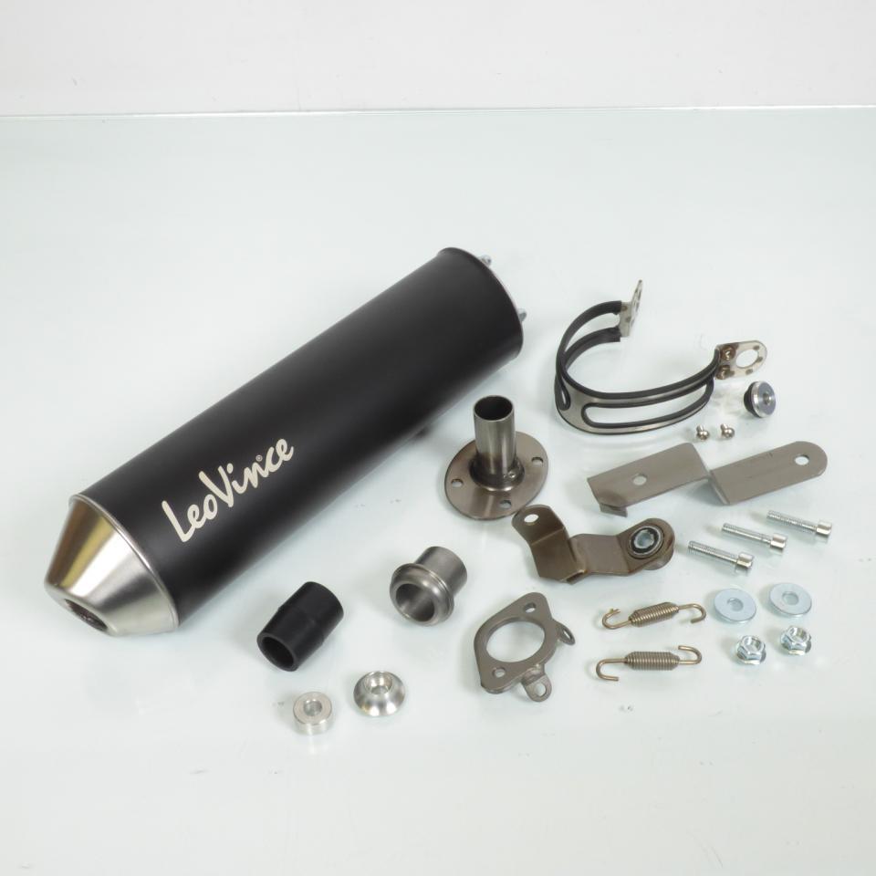 Pot d échappement Leovince pour Moto Derbi 50 Senda DRD 2003 à 2017 3408BN /HM V6 noir passage bas Neuf