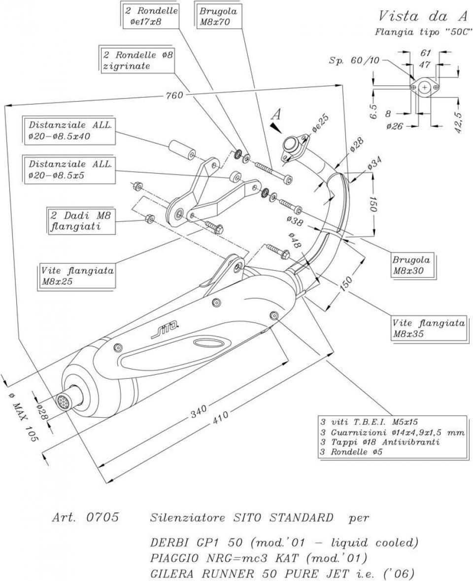 Pot d échappement pour Gilera Runner Pure Jet