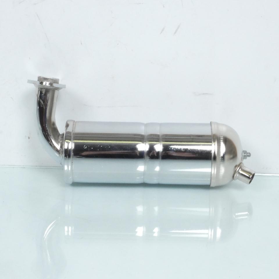 Pot d'échappement silencieux court pour mobylette Peugeot 103 court chrome Neuf