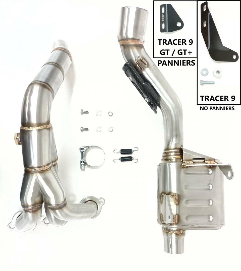 Ligne complète d'échappement MK2 Inox Ixrace pour moto Yamaha 900 Tracer 9 Neuf