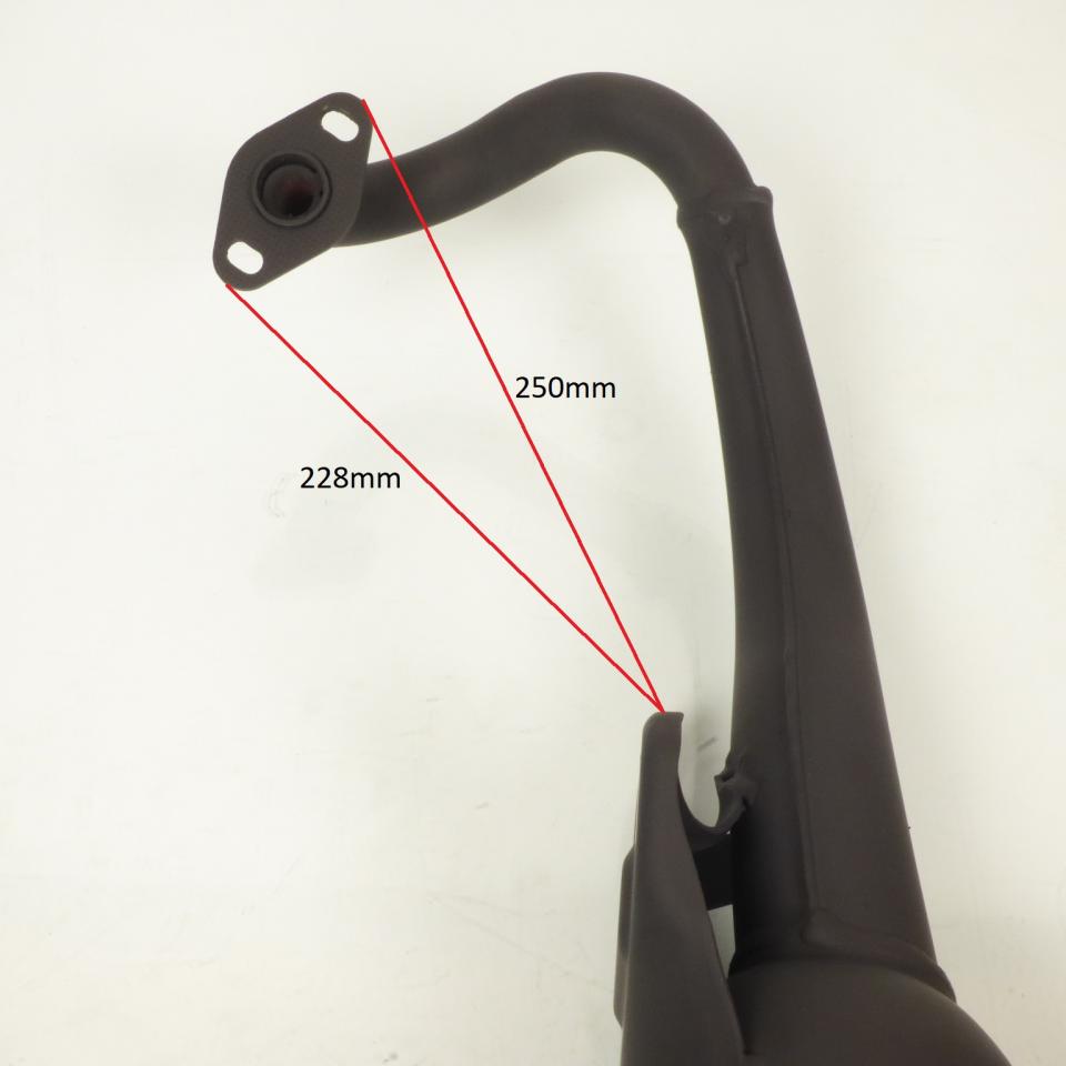 Pot d échappement Ixil pour scooter Peugeot 50 Ludix Classic carter moteur long