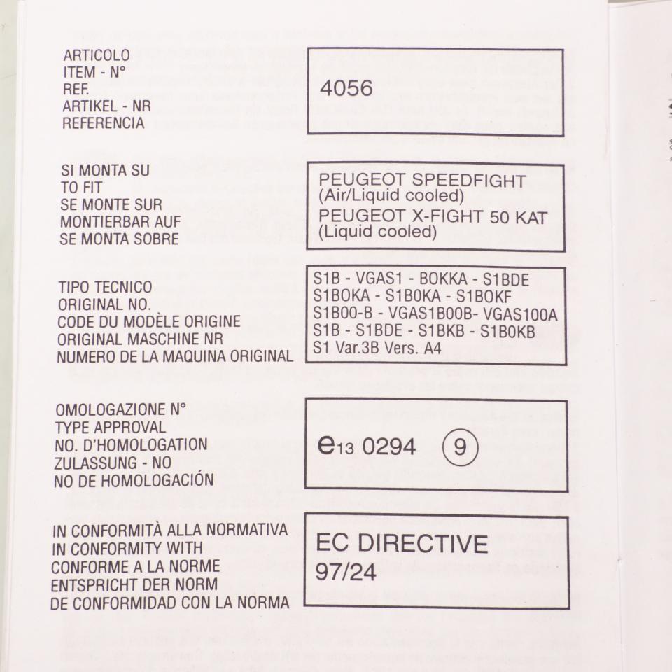 Pot d échappement Leovince pour scooter Peugeot 50 Speedfight 4056 Neuf