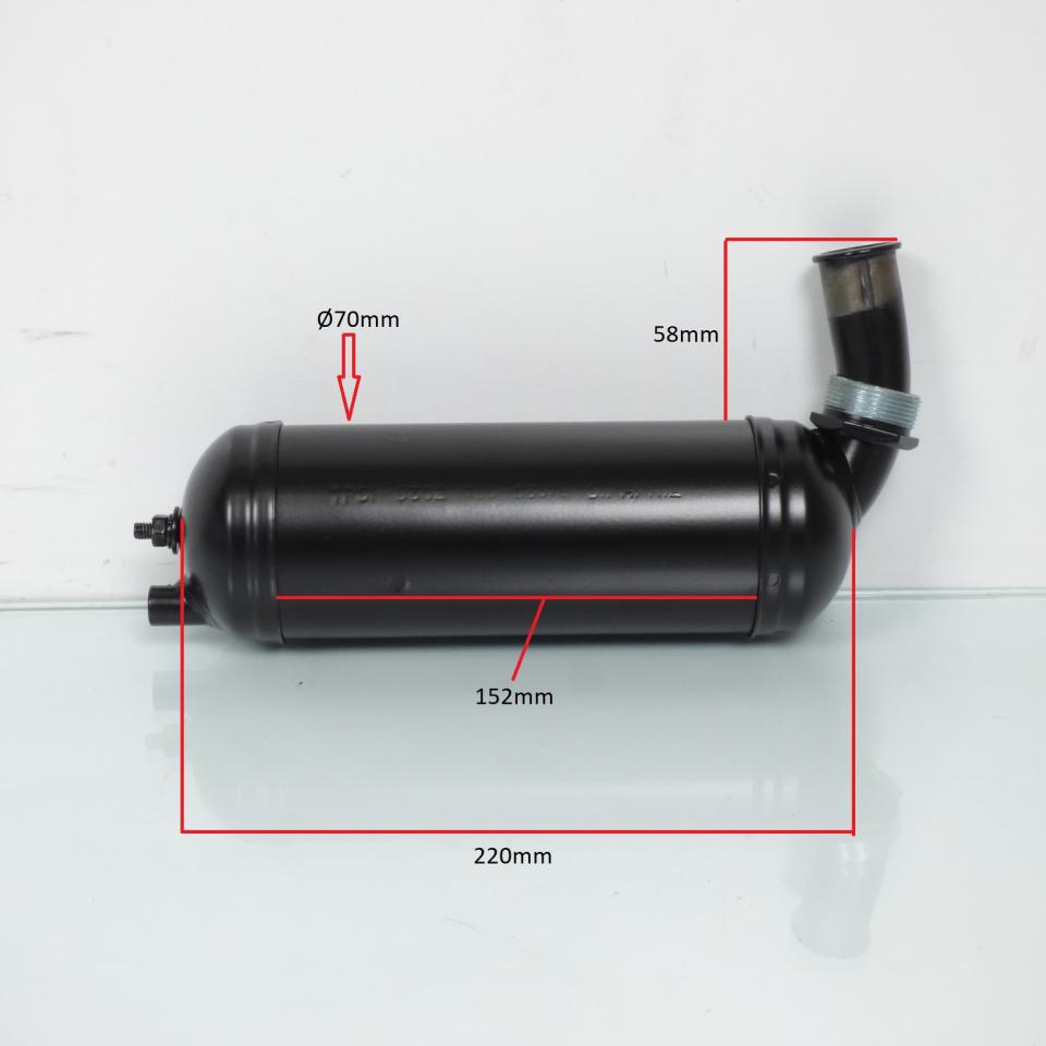 Pot d échappement RSM type origine boudin pour mobylette Peugeot 103 Neuf