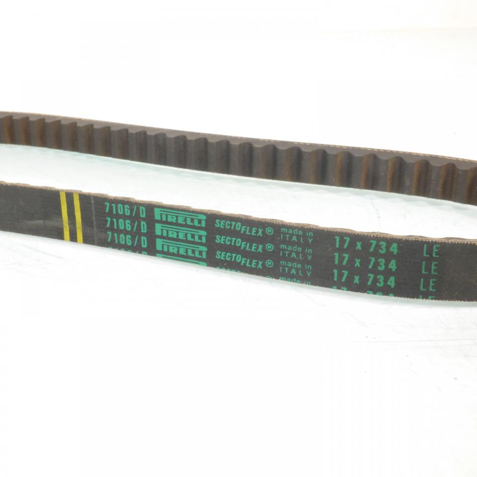 Courroie de transmission Pirelli pour Scooter Piaggio 50 ZIP 1992 à 1993 7106/D 734x17x8mm Neuf