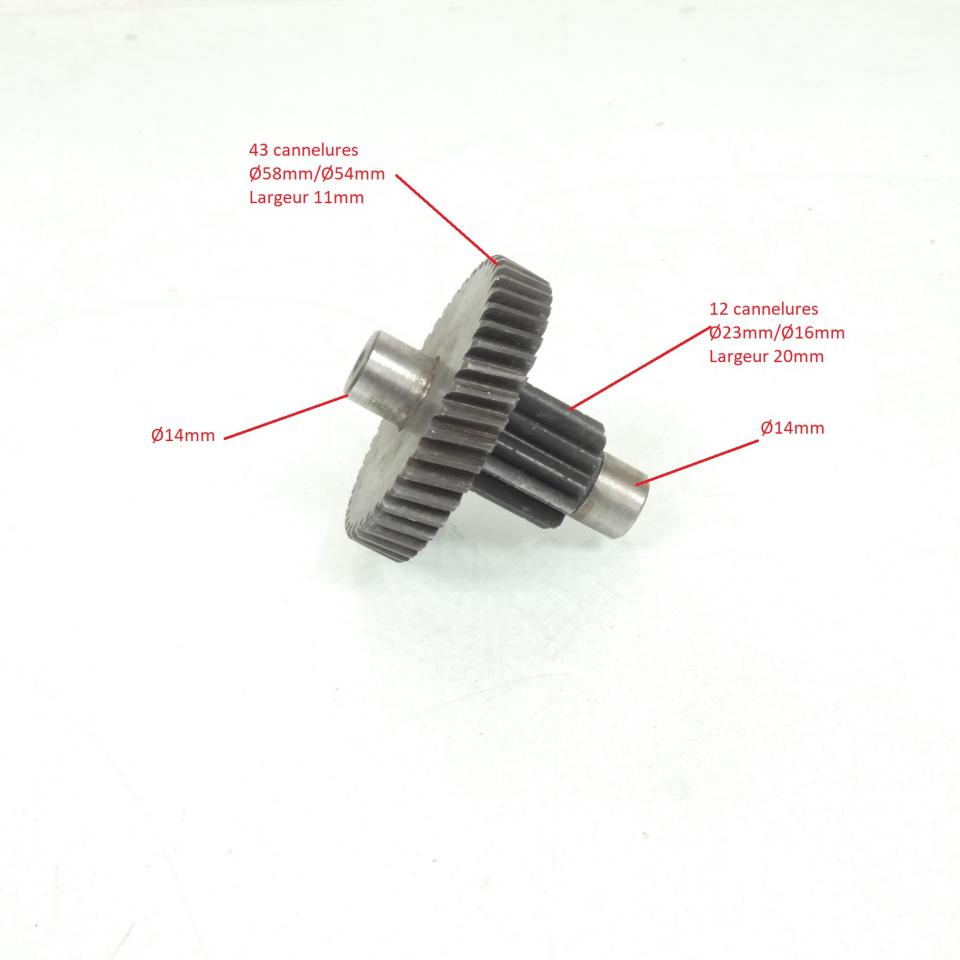 kit arbre primaire pignon transmission pour scooter Peugeot 50 Ludix one 757166