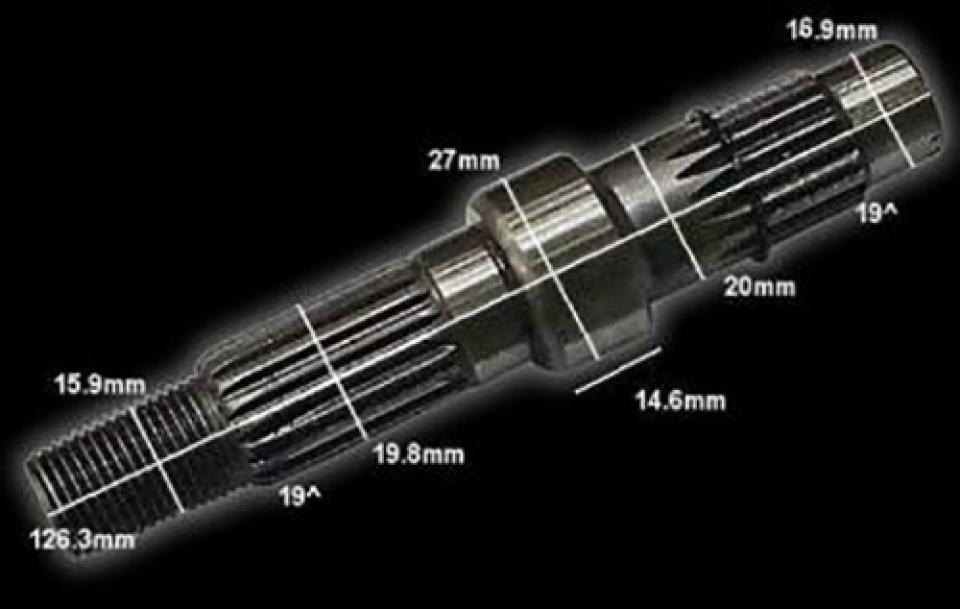Pont arrière axe de transmission pour scooter chinois Shenke 50 Solana Neuf