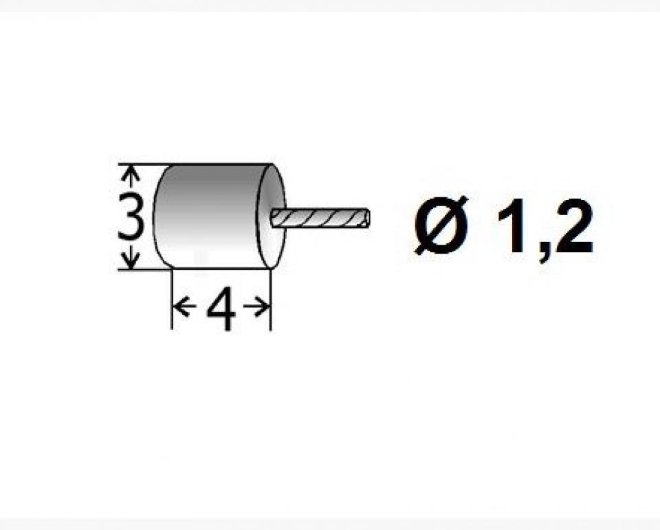 Câble de gaz accélérateur ou starter 210cm tête Ø3x4mm neuf pour mobylette MBK 51