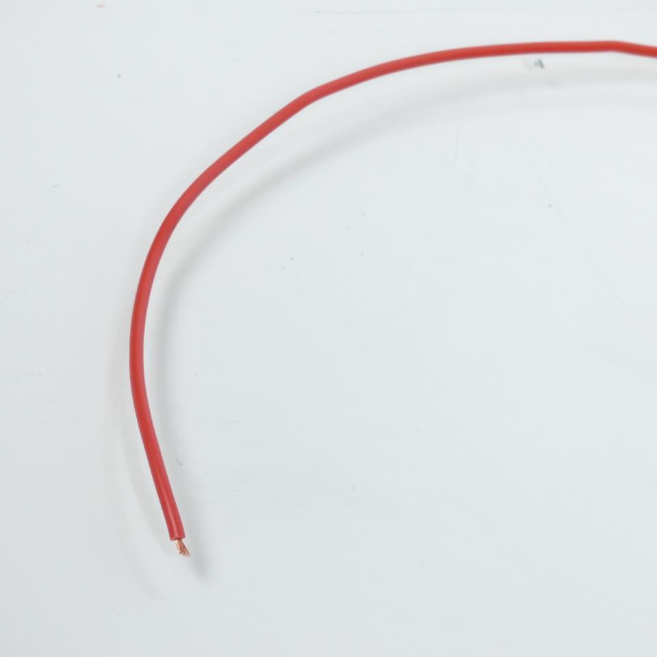 Fil électrique rouge multibrin 7/10 0.50mm² x 1m pour faisceau auto moto cyclo
