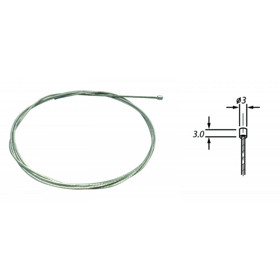 Boite de 25 câble de gaz ou starter VELOX pour mobylette MBK 51V 2.50m Tete 3x3
