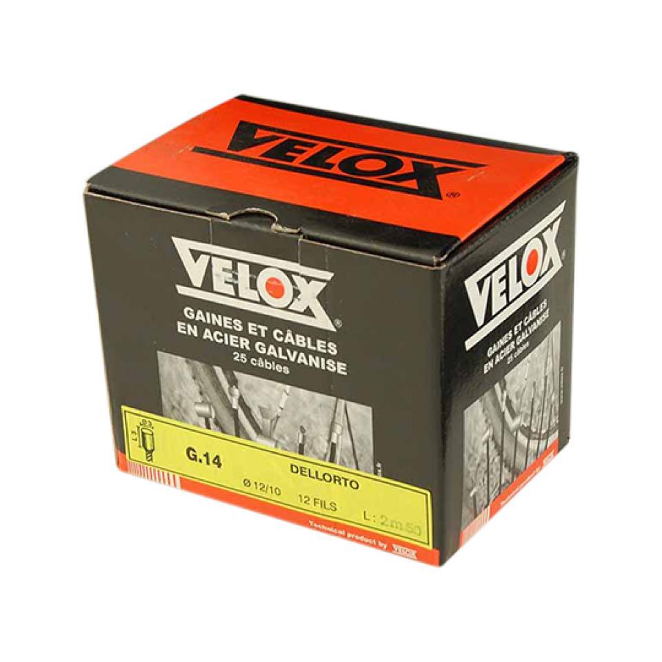 Boite de 25 câble de gaz ou starter VELOX pour mobylette MBK 51V 2.50m Tete 3x3