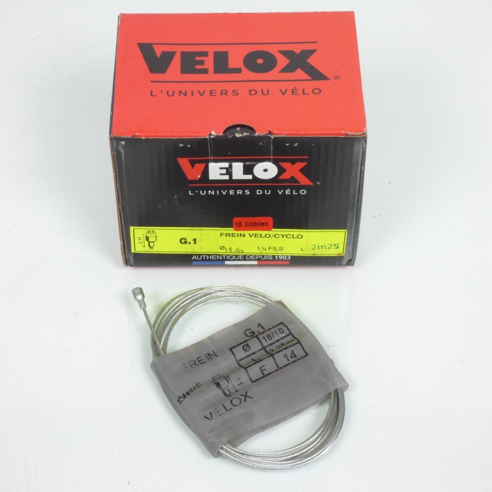 10 câble de frein VELOX pour mobylette MBK 50 51 Ø1.8x2.25m Tete poire 6x11 Neuf