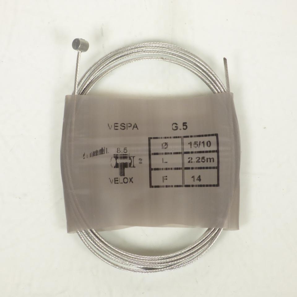 25 câble de vitesse à main pour scooter Piaggio Vespa Ø1.5x2.25m Tete 5.5x6.5mm