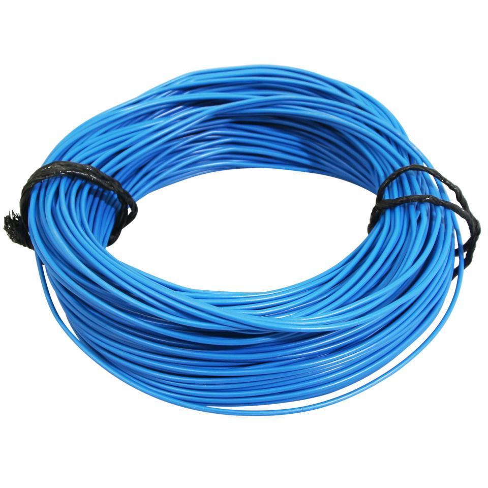 Bobine fil électrique bleu multibrin 7/10 0.50mm² x 50m faisceau pour moto cyclo