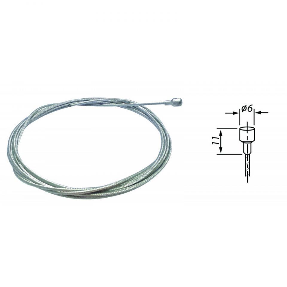 Câble de frein VELOX pour mobylette MBK 51 Ø1.8x1.8m Tete poire 6x11 Neuf