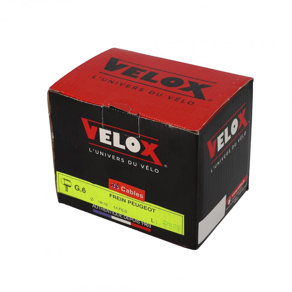 Câble de frein VELOX pour mobylette Peugeot 103 / Ø1.8x2.25m Tete 8x8