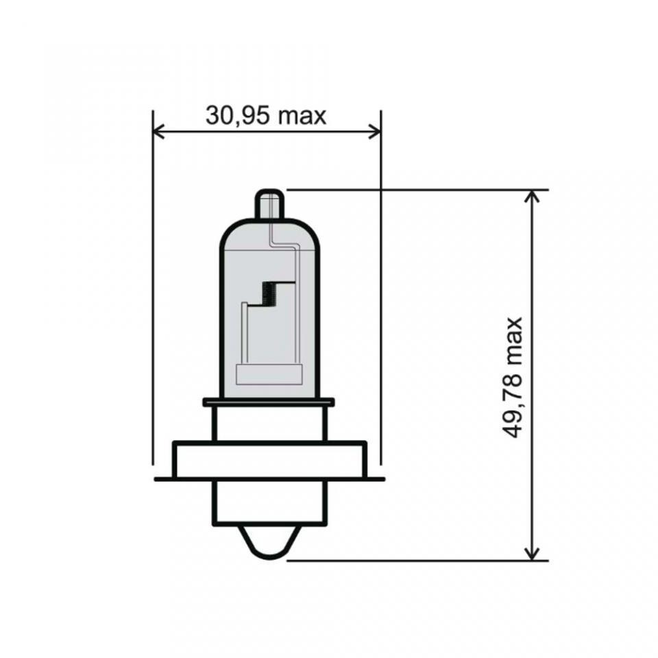 Ampoule 12V 20W culot P26S halogène blanche RMS pour moto scooter auto Neuf