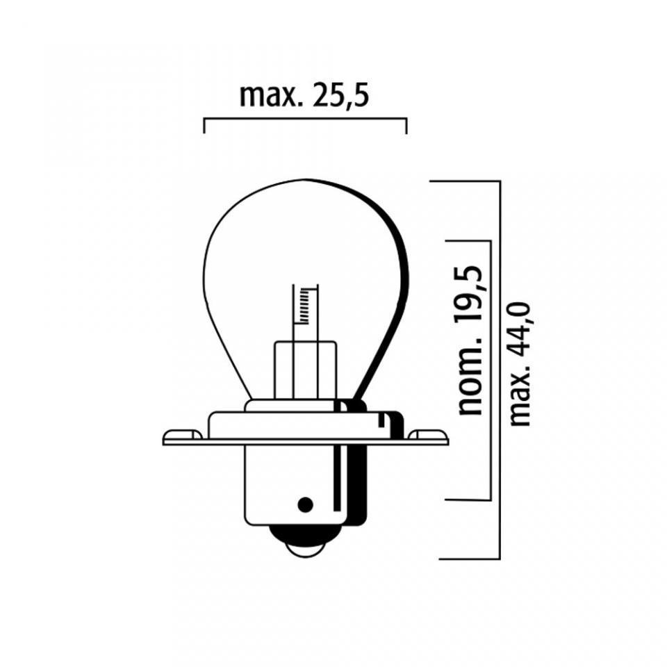 Ampoule blanche 6V 15W culot P26s S3 SB25 Flosser pour moto auto l'unité Neuf