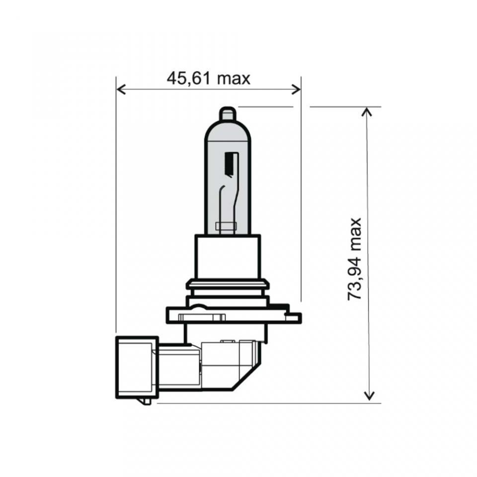 Ampoule HB3 12V 65W blanche type 9005 RMS pour auto moto scooter Neuf