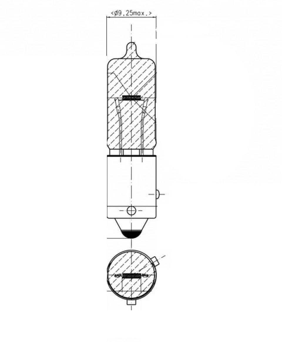 Ampoule Flosser pour moto BAW9s / 12V 21W / 602101 Neuf