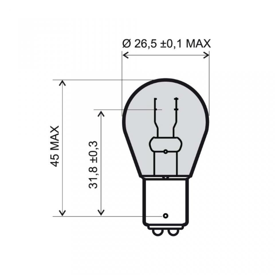 Ampoule Osram pour Moto Harley Davidson 1340 FLH 1981 à 1984 ARG Neuf