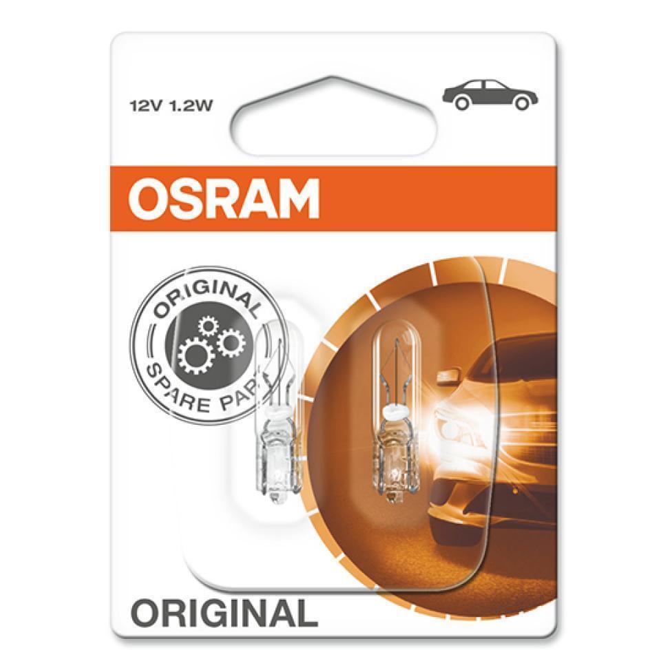 Ampoule Osram pour Scooter Aprilia 50 SR Motard 2T 2012 à 2017 12V 1.2W T5 W2x4.6d / par 10 Neuf