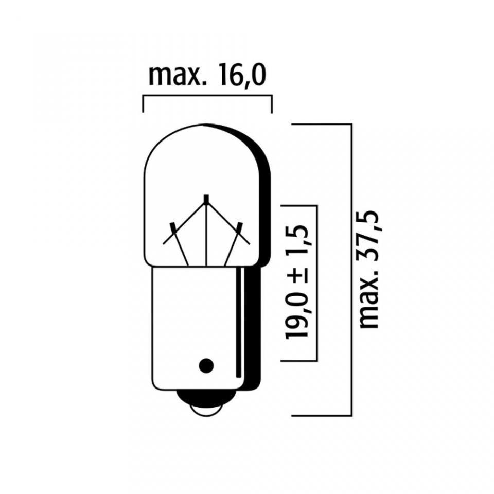 Ampoule NEOLUX pour Scooter Sym 50 Fiddle Ii 2009 à 2014 BAU15s / 12V 10W RY10W Neuf
