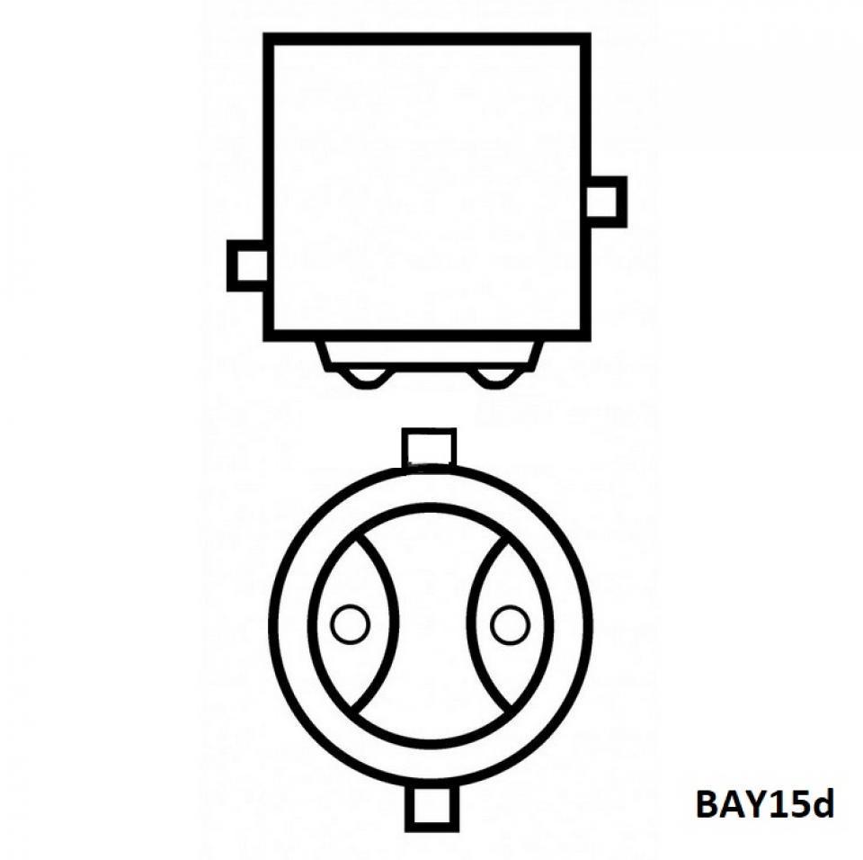 Ampoule BAY15d 12V 10/5W Flosser 5227 G17 à l'unité Neuf pour moto scooter auto