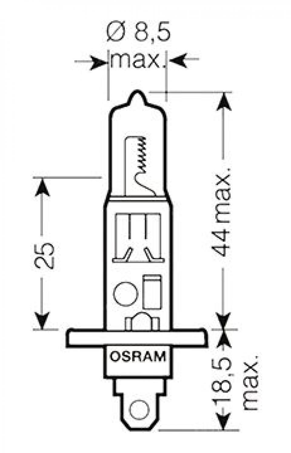 Ampoule Osram pour Scooter Piaggio 125 X9 2000 à 2007 AV Neuf