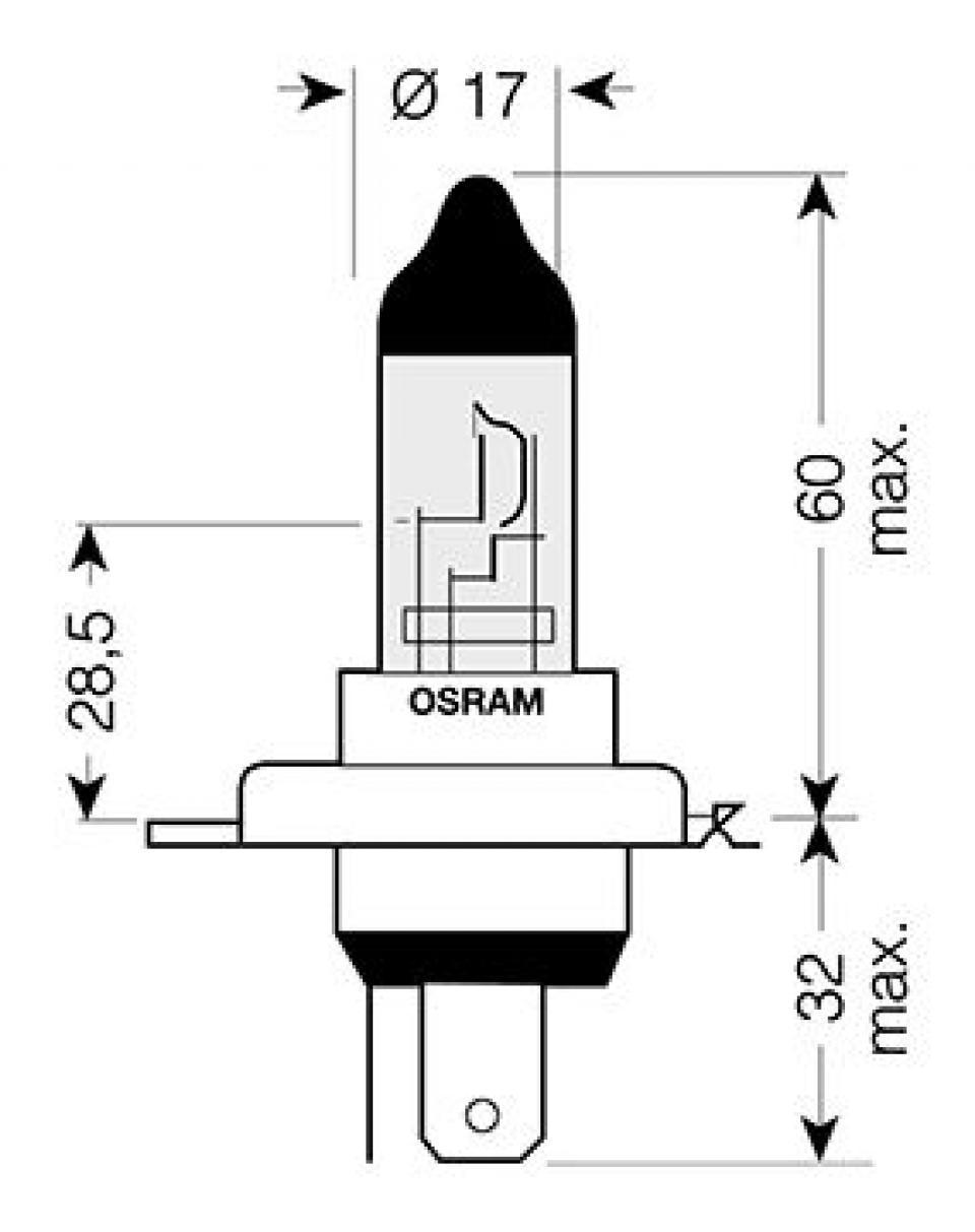 Ampoule Osram pour Moto BMW 750 K 75 Rt Abs 1989 à 1996 AV Neuf