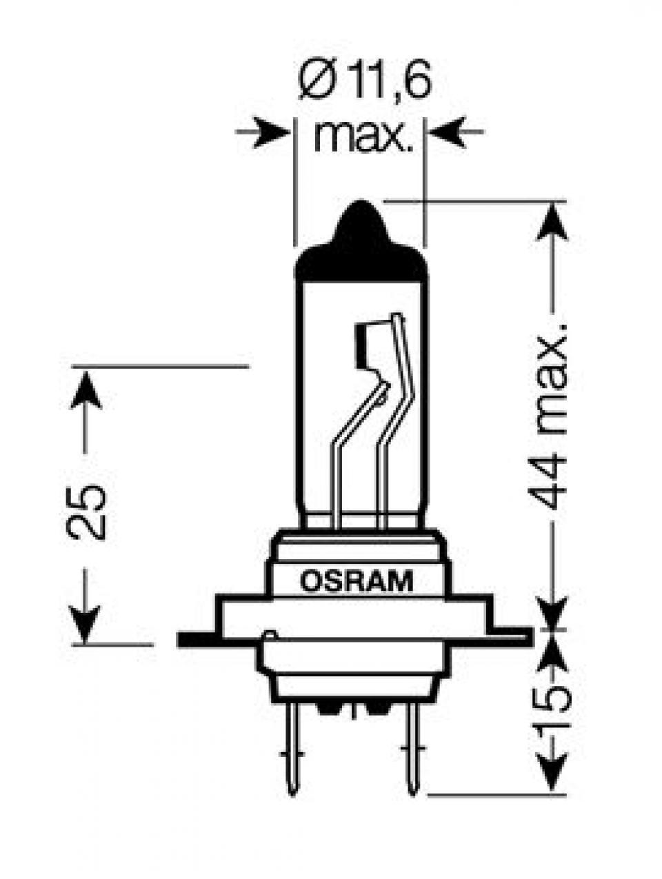 Ampoule Osram pour Moto MV Agusta 910 Brutale S 2005 à 2009 AV Neuf