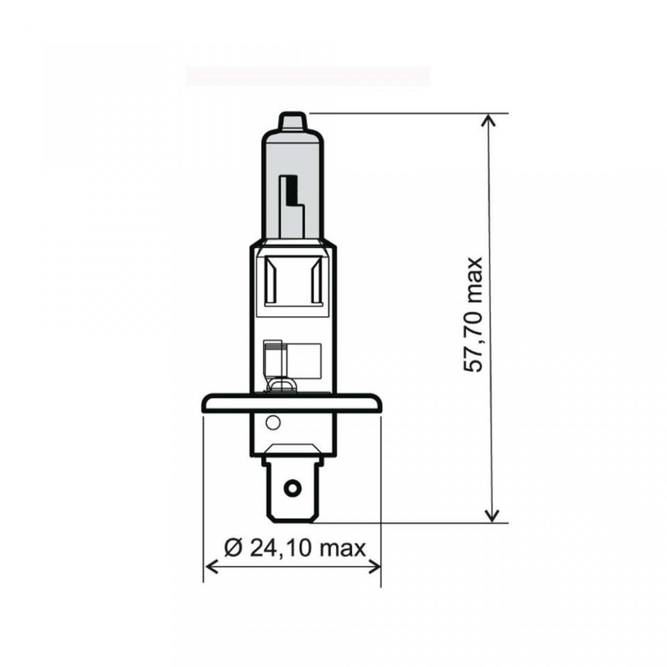 Ampoule Osram pour Scooter Piaggio 125 Mp3 Hybrid 2009 à 2010 AV Neuf