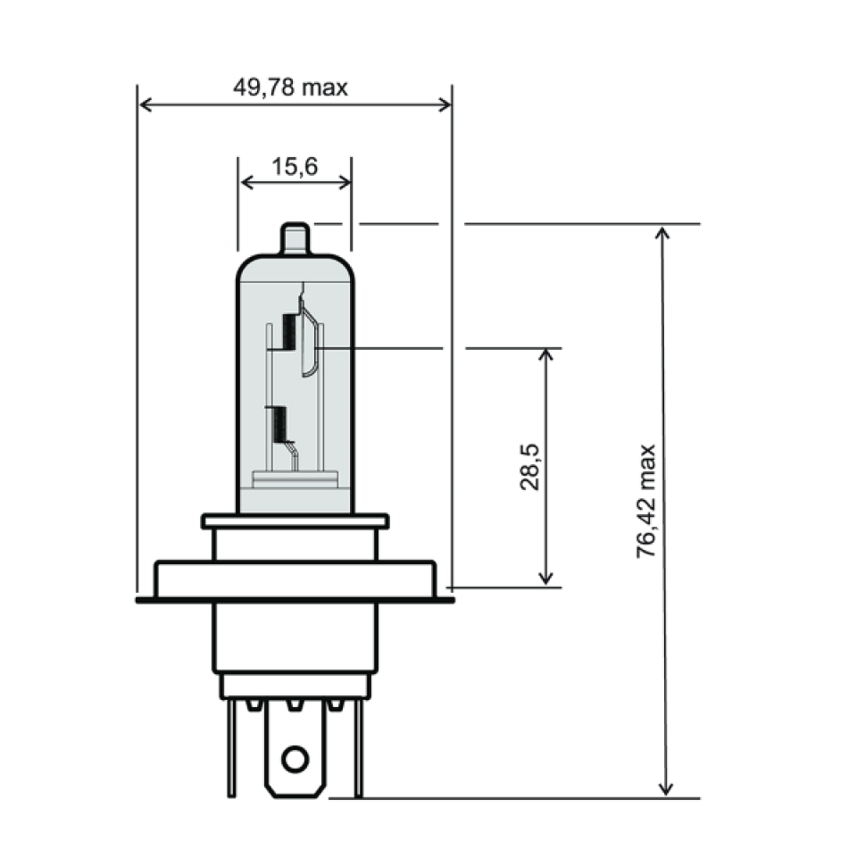 Ampoule RMS Moto pour auto moto scooter 12V HS1 35/35W PX43t Neuf