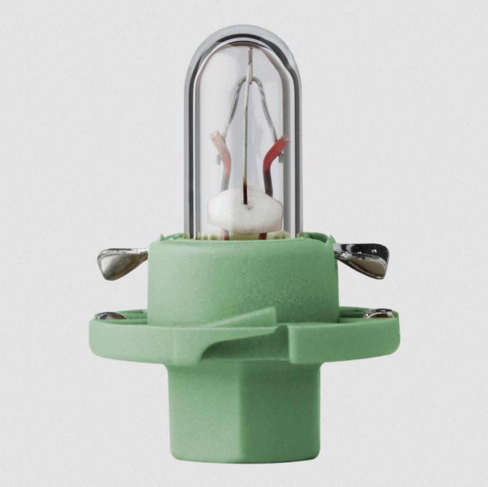10 ampoule avec culot en plastique vert 12V 2W BX8.4d Flosser 439103 1/4 tour pour moto scooter quad