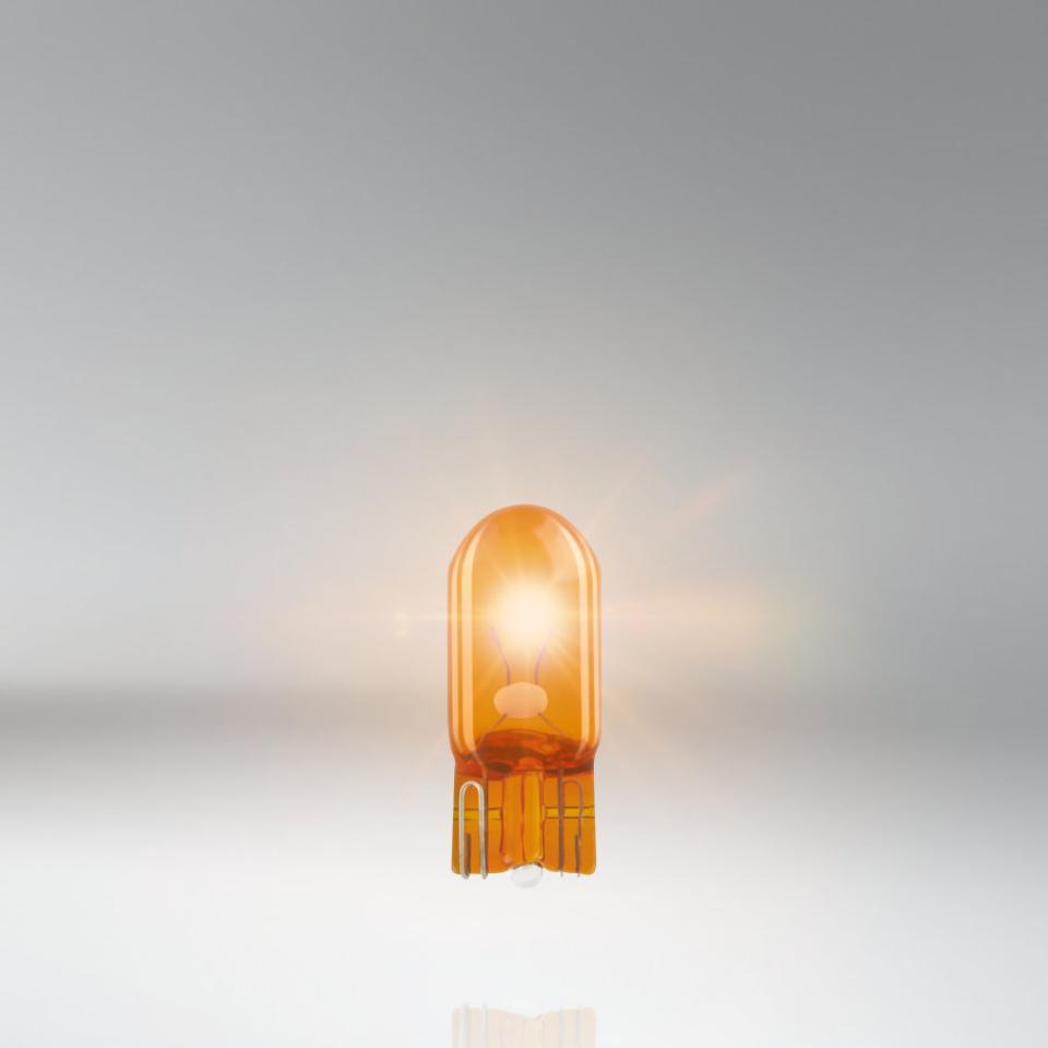 Ampoule orange W2.1x9.5d 12V 5W WY5W Osram 2827NA culot en verre pour auto moto