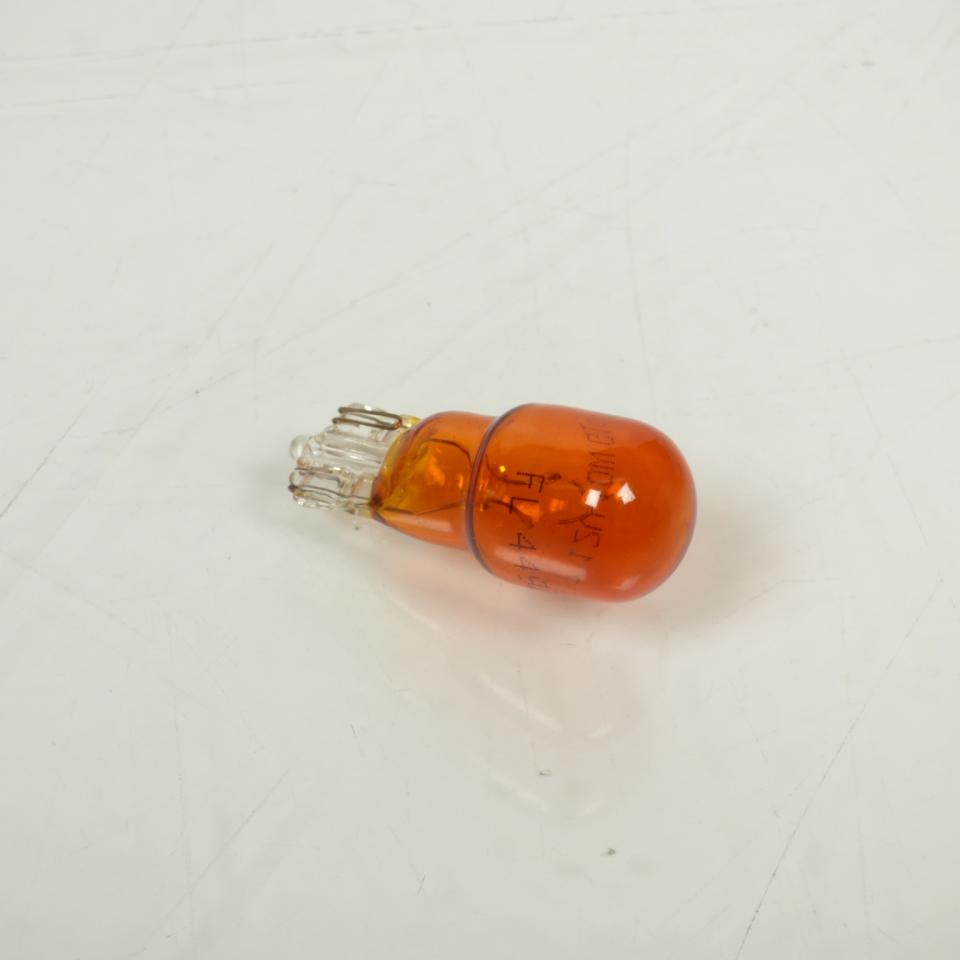 Ampoule orange culot en verre T13 12V 10W W2.1x9.5d Flosser 449007 pour moto