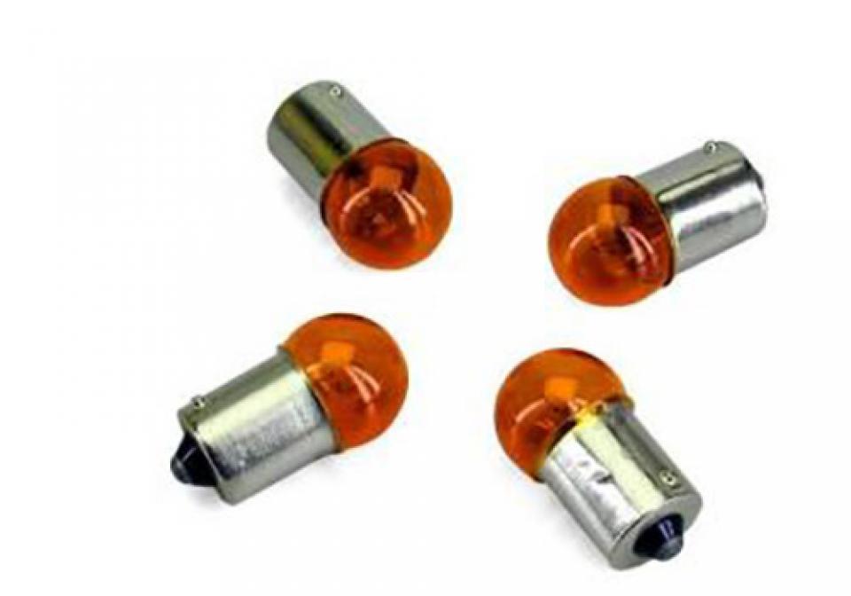 Ampoule de clignotant orange BA15S 12V 10W Replay pour moto scooter par 4 Neuf