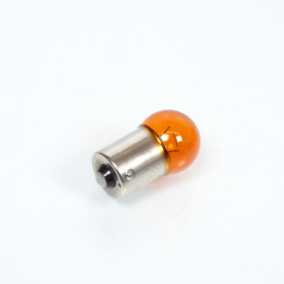 Ampoule de clignotant BAU15s orange 12V 10W plots décalés Neuf pour moto scooter