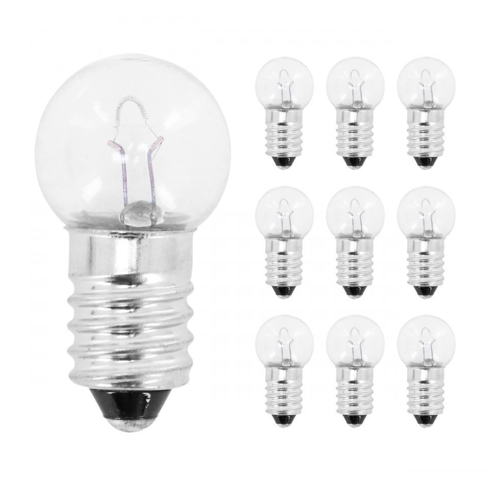 Lampe ampoule blanche 6V 6W culot G14 à vis E10 mobylette cyclo cyclomoteur pour moto