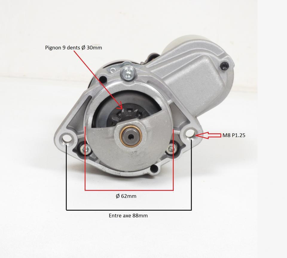 Démarreur Arrowhead pour Moto Moto Guzzi 1100 Breva 2005 à 2007 17315 / 296375 / 18355N Neuf