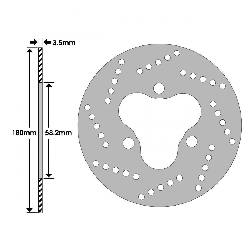 Disque de frein Newfren pour Scooter Peugeot 100 Speedfight 1997 à 2000 DF4043A Neuf