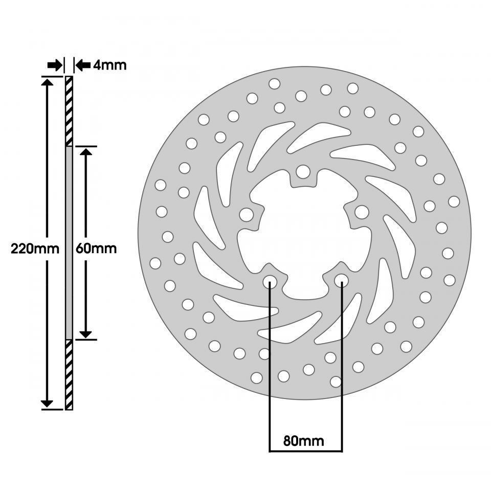 Disque de frein Newfren pour Moto Aprilia 150 Scarabeo Gt 2004 à 2020 Neuf