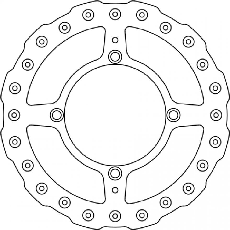 Disque de frein Ferodo pour Moto Kawasaki 125 KX 2006 à 2008 AV Neuf