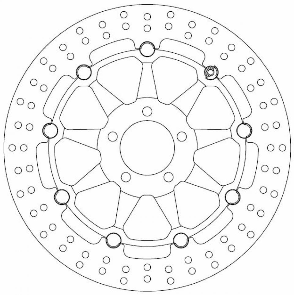 Disque de frein Ferodo pour Moto Kawasaki 750 Zx-7 R Ninja 1996 à 2002 AVG / AVD Neuf