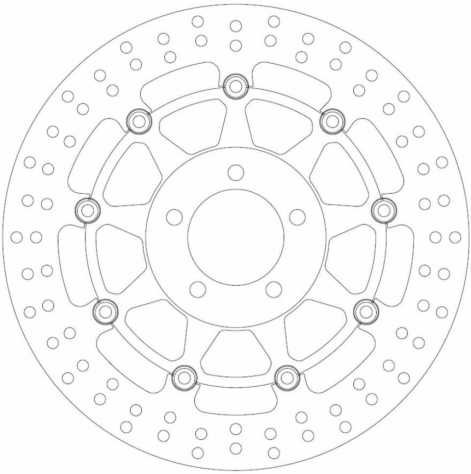 Disque de frein Ferodo pour Moto Suzuki 500 GS E 1989 à 2003 AV Neuf