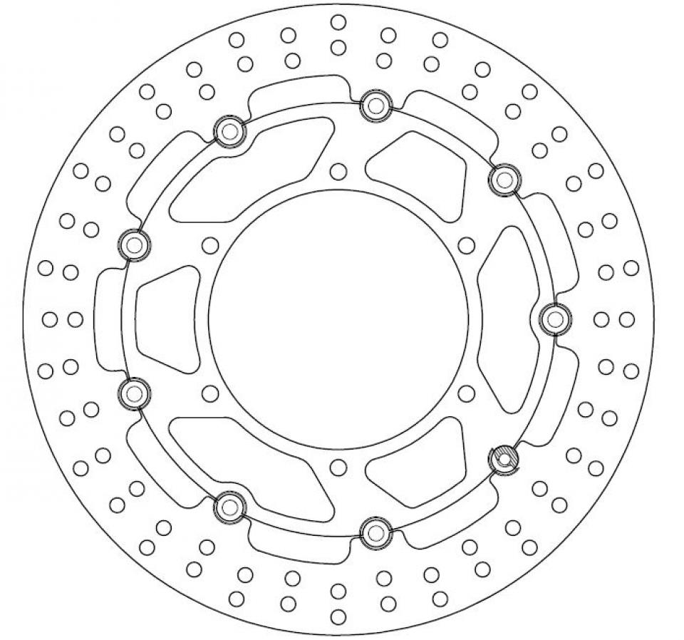 Disque de frein Ferodo pour Moto Yamaha 750 YZF R7 1999 à 2001 AVG / AVD Neuf