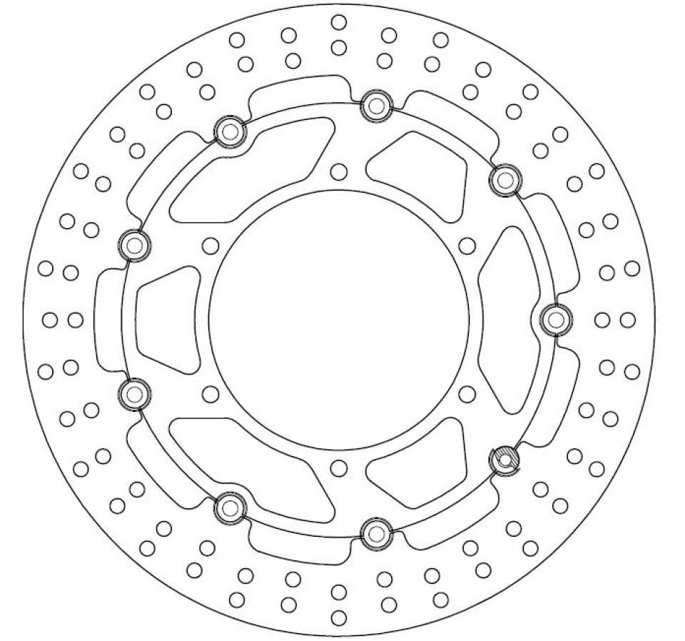 Disque de frein Ferodo pour Moto Yamaha 750 YZF R7 1999 à 2001 AVG / AVD Neuf