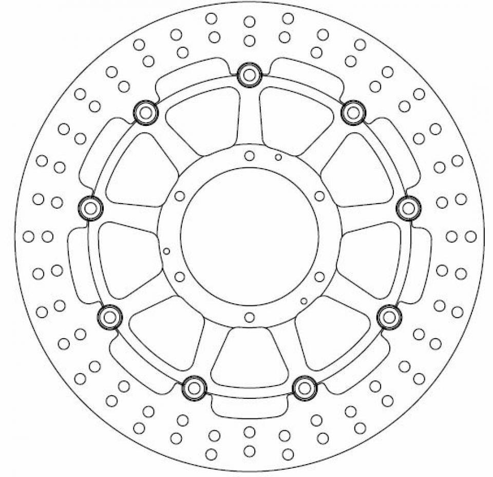 Disque de frein Ferodo pour Moto Honda 1000 Cbr Rr Fireblade 2006 à 2007 AVG / AVD Neuf