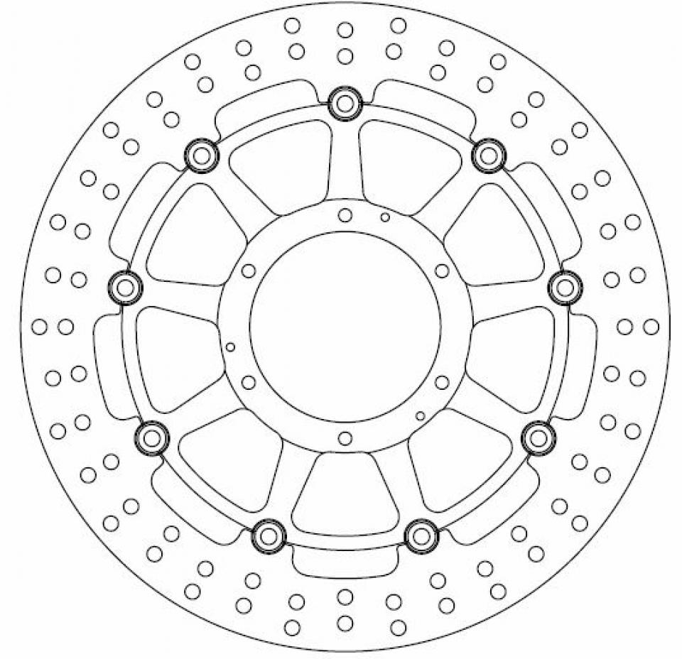 Disque de frein Ferodo pour Moto Honda 1000 Cbr Rr Fireblade 2006 à 2007 AVG / AVD Neuf