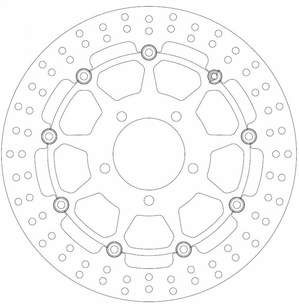 Disque de frein Ferodo pour Moto Triumph 955 Speed Triple I 2002 à 2005 AVG / AVD Neuf